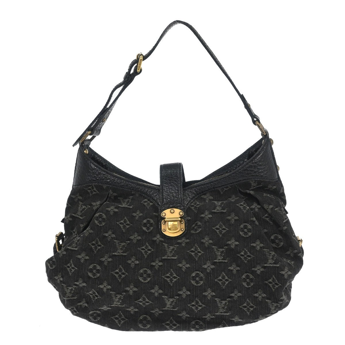 Louis Vuitton XS Hobo Denim, BLACK, DENIM_JEANS, Shoulder bag