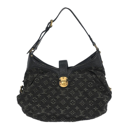 Louis Vuitton XS Hobo Denim, BLACK, DENIM_JEANS, Shoulder bag