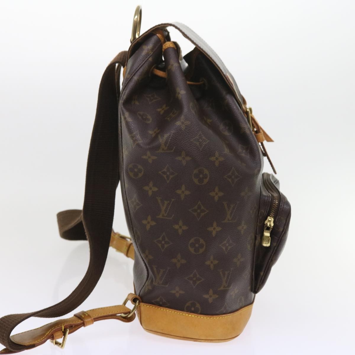 Louis Vuitton Montsouris Backpack Monogram Canvas, BROWN, CANVAS, Backpack