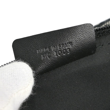 Christian Dior Vintage Trotter Pouch Diorissimo Canvas, Gray, Canvas, Clutch