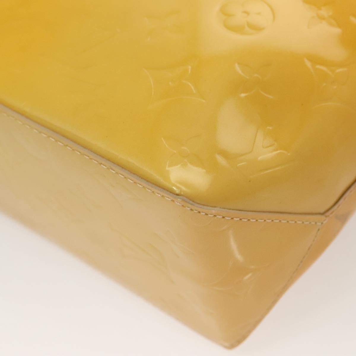 Louis Vuitton Reade Handbag Monogram Vernis, Yellow, Patent Leather, Handbag
