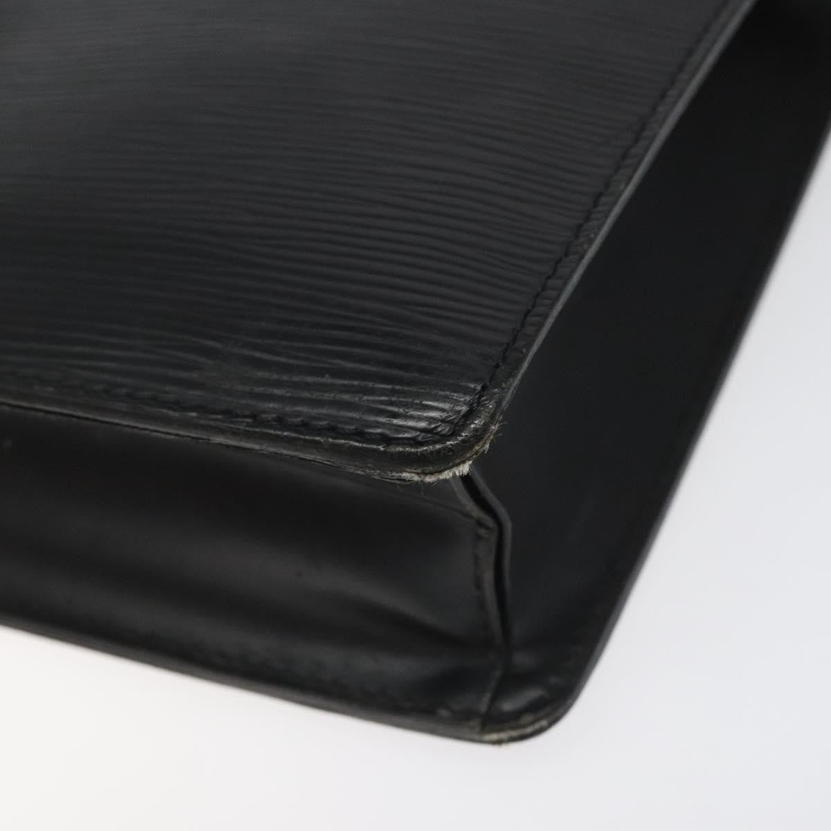 Louis Vuitton Pochette Homme Epi Leather, BLACK, LEATHER, Clutche & pouche