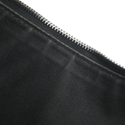 Gucci Vintage Horsebit Shoulder bag Canvas, BLACK, CANVAS,LEATHER, Shoulder bag