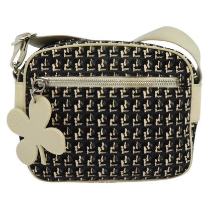 Chanel Vintage Clover Camera Bag Printed Canvas, BLACK, CANVAS, Crossbody bag