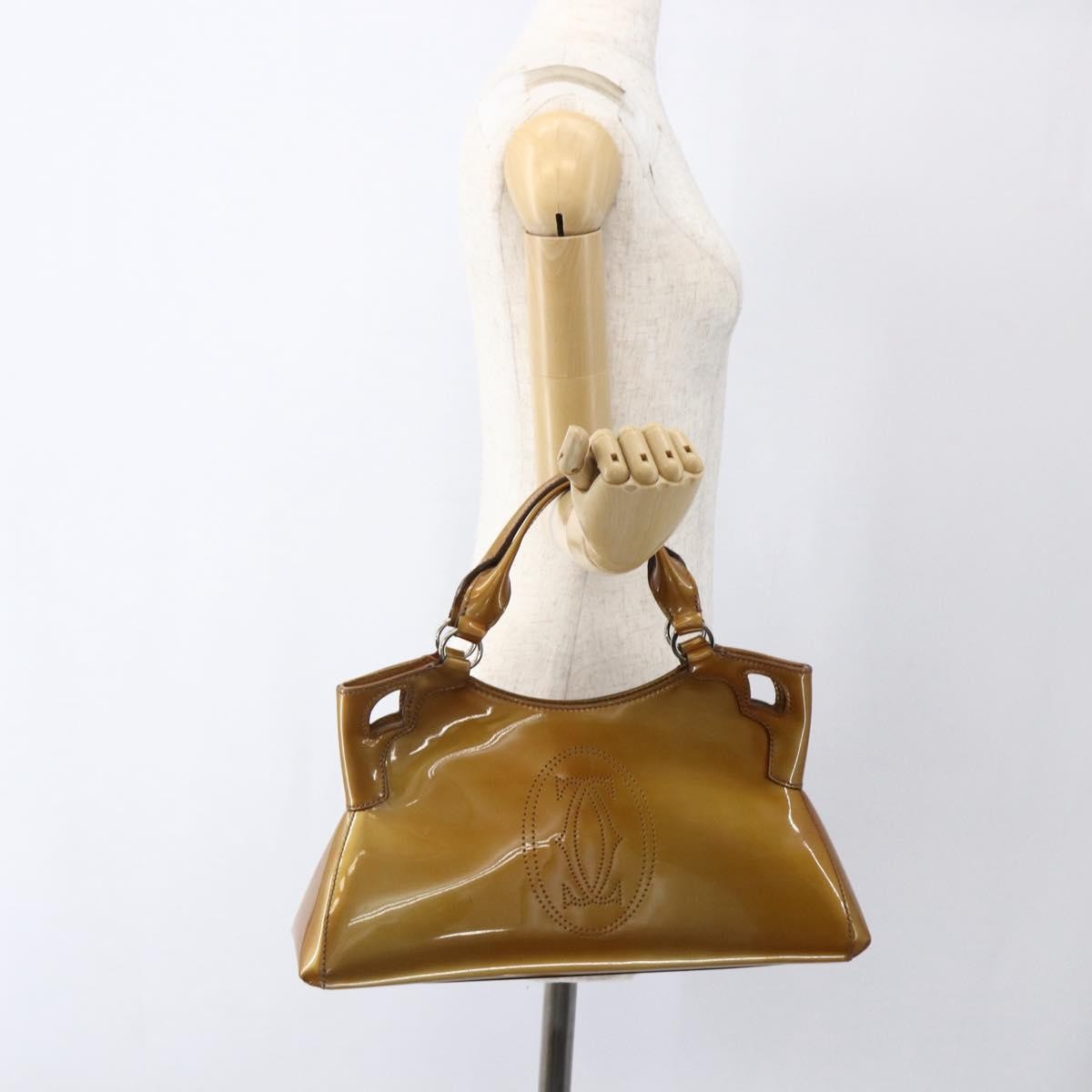 cartier Marcello Handbag Patent leather, Yellow, Patent Leather, Handbag
