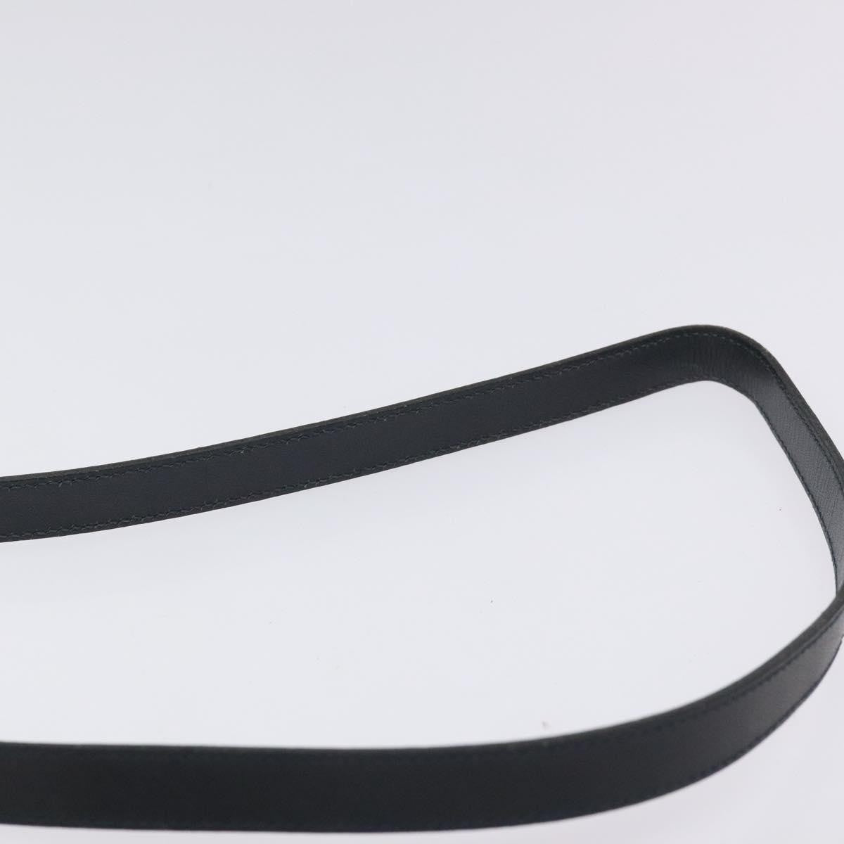 Christian Dior Vintage Honeycomb Shoulder Bag Canvas and Leather, NAVY, CANVAS, Shoulder bag