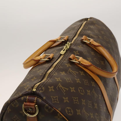 Louis Vuitton Keepall Bandouliere Bag Monogram Canvas, BROWN, CANVAS, Travel bag