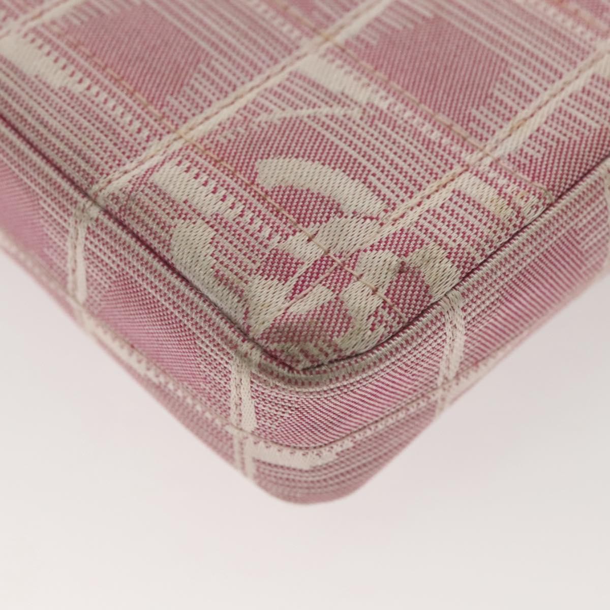 Chanel Travel Line Flap Bag Nylon, PINK, NYLON, Travel bag