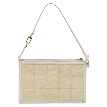 Louis Vuitton Delmonico Pochette Stretch Epi Leather, ECRU, LEATHER, Clutche & pouche