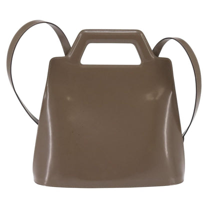 Salvatore Ferragamo Wanda Handbag Patent Leather, GRAY, PATENT_LEATHER, Handbag