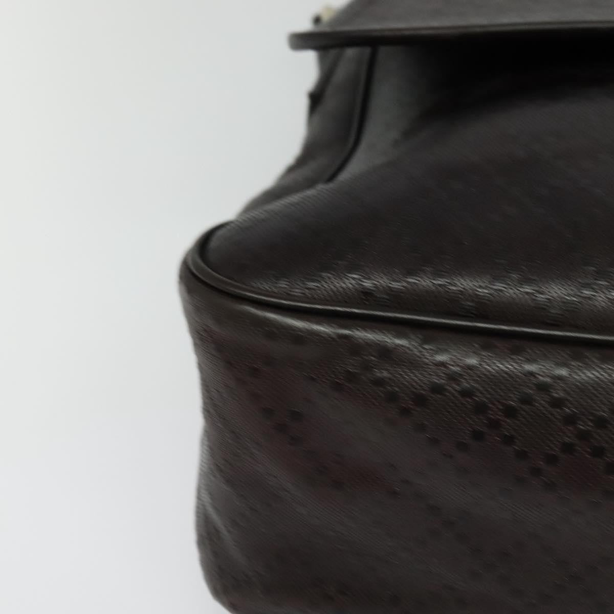 Gucci Lux Flap Messenger Bag Diamante Leather, BROWN, LEATHER, Crossbody bag