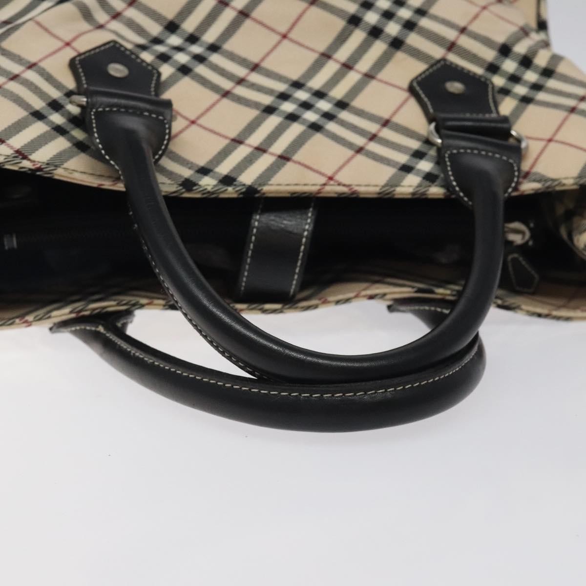 Burberry Nova Check Handbag Nylon, BEIGE, NYLON, Handbag