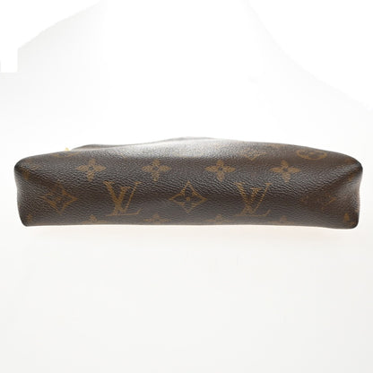 Louis Vuitton Pallas Clutch Monogram Canvas with Leather, BROWN, CANVAS, Clutche & pouche