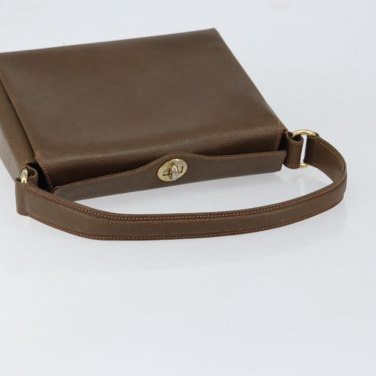 Gucci Vintage Shoulder Bag Leather, BROWN, LEATHER, Shoulder bag