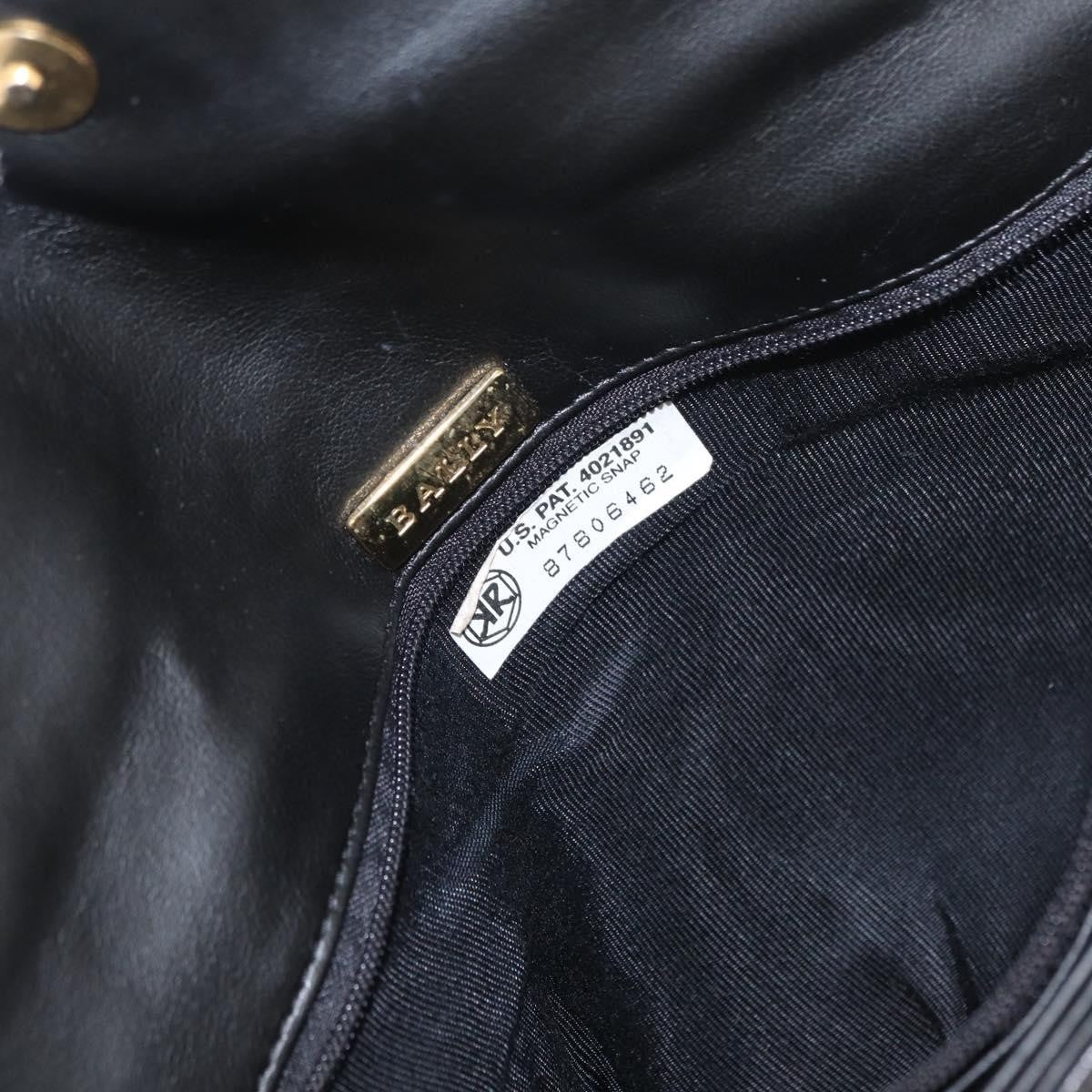 Bally Vintage Chain Shoulder Bag Quilted Leather, Black, Leather, Shoulder Bag