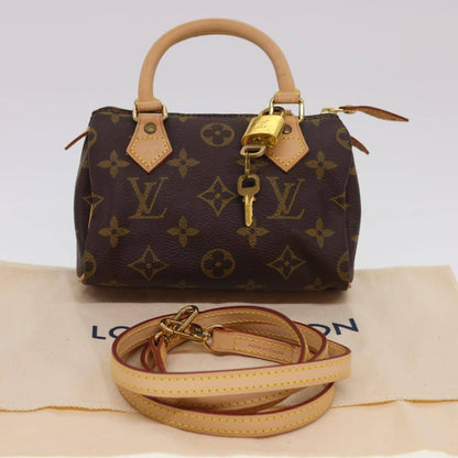 Louis Vuitton Speedy Mini HL Handbag Monogram Canvas, BROWN, CANVAS, Handbag