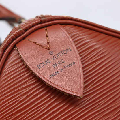 Louis Vuitton Speedy Handbag Epi Leather, BROWN, LEATHER, Handbag