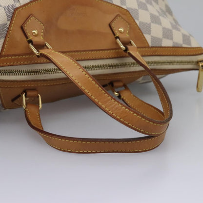 Louis Vuitton Siracusa Handbag Damier, WHITE, CANVAS, Shoulder bag