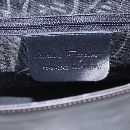 Salvatore Ferragamo Vala Shoulder Bag Leather, BLACK, LEATHER, Shoulder bag