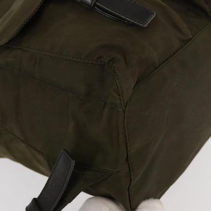Prada Double Front Pocket Backpack Tessuto, KHAKI, NYLON, Backpack