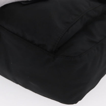 Prada Buckle Messenger Bag Tessuto, Black, Nylon, Shoulder Bag