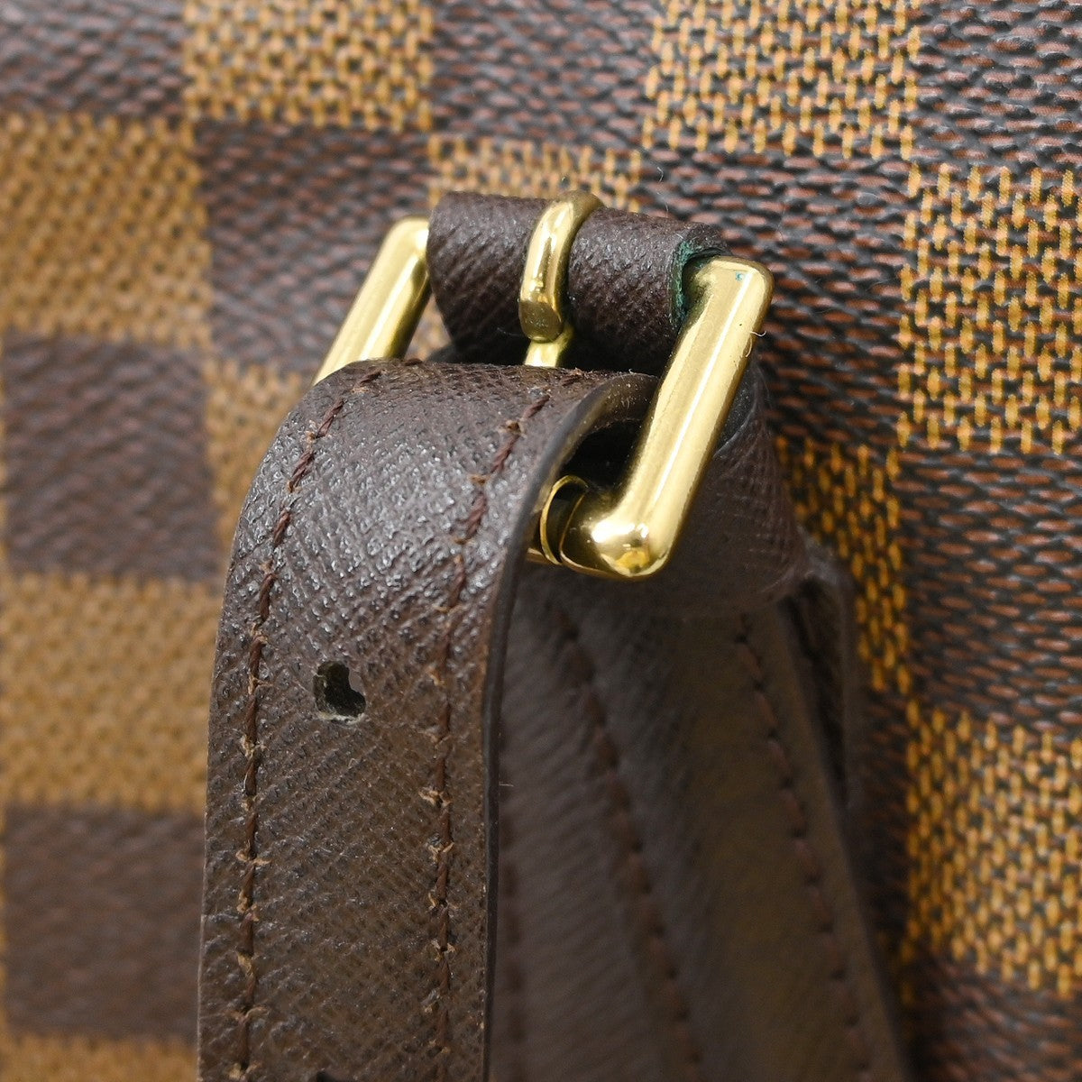 Louis Vuitton Marais Bucket Bag Damier, Brown, Canvas, Tote Bag