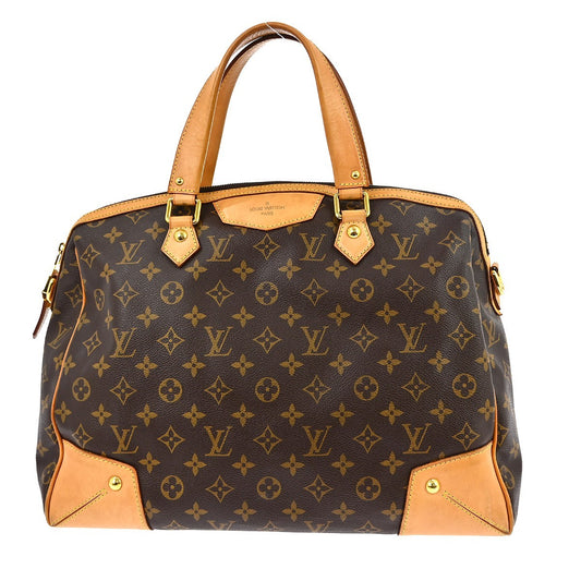Louis Vuitton Retiro Handbag Monogram Canvas, Brown, Canvas, Handbag