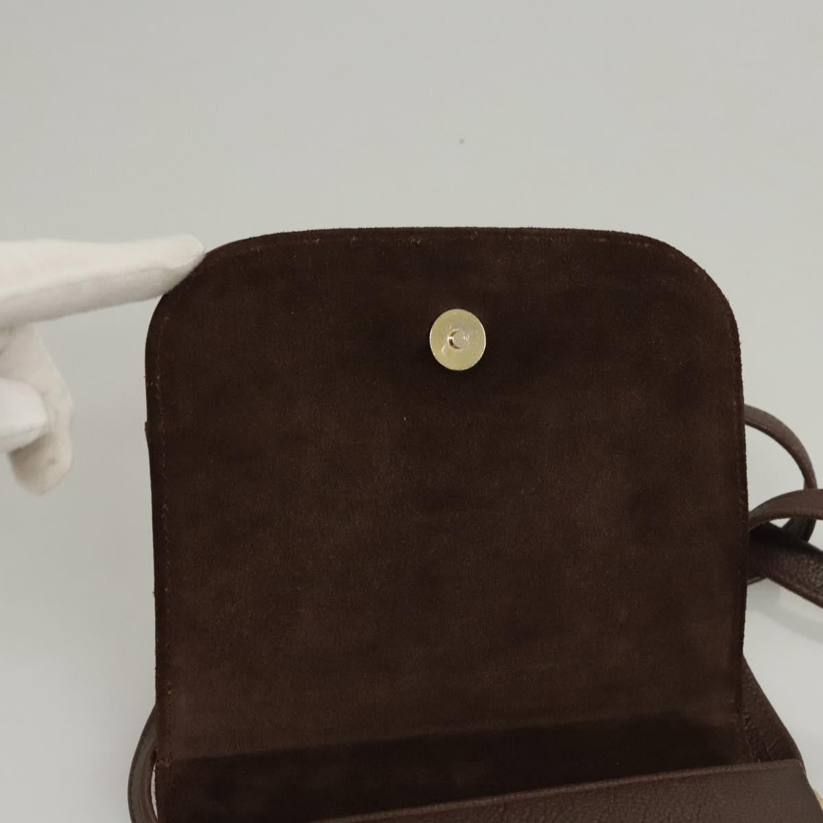 Bally Vintage Shoulder Bag Leather, Brown, Leather, Shoulder Bag