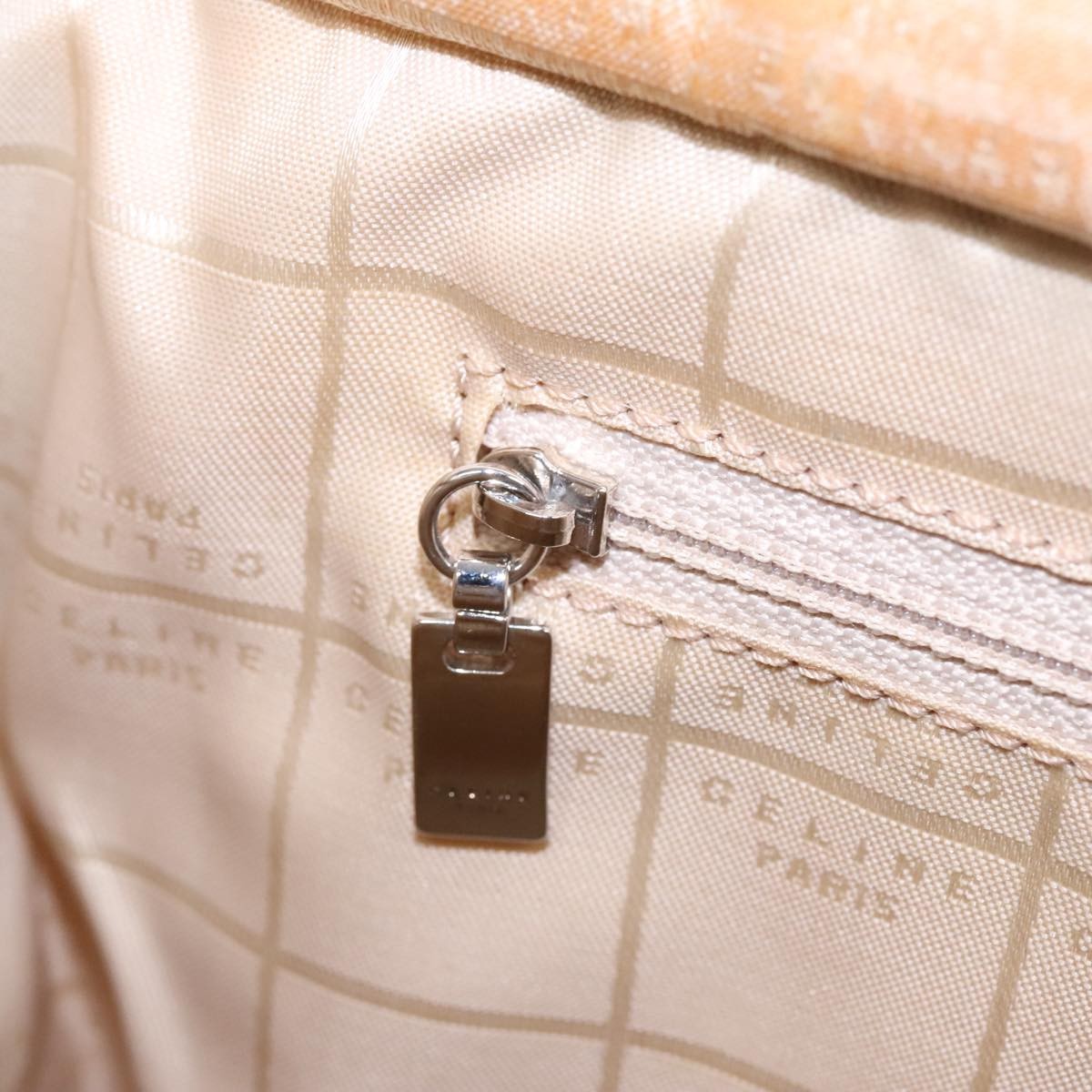Celine Vintage Shoulder Bag Canvas, BEIGE, CANVAS, Shoulder bag