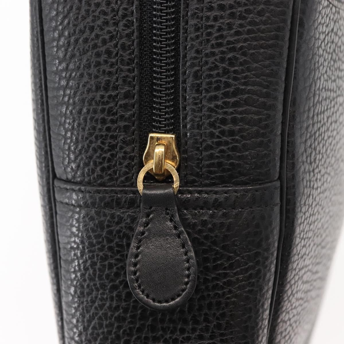 Christian Dior Vintage CD Handbag Leather, BLACK, LEATHER, Briefcase