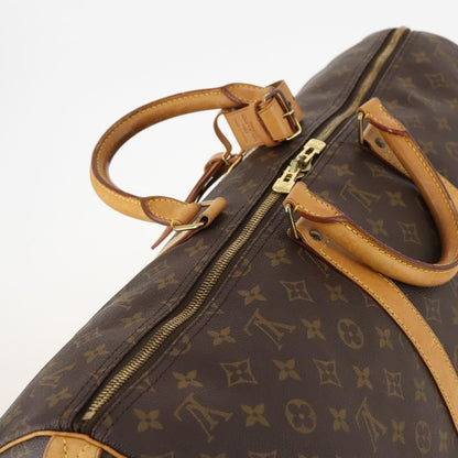 Louis Vuitton Keepall Bag Monogram Canvas, BROWN, CANVAS, Travel bag