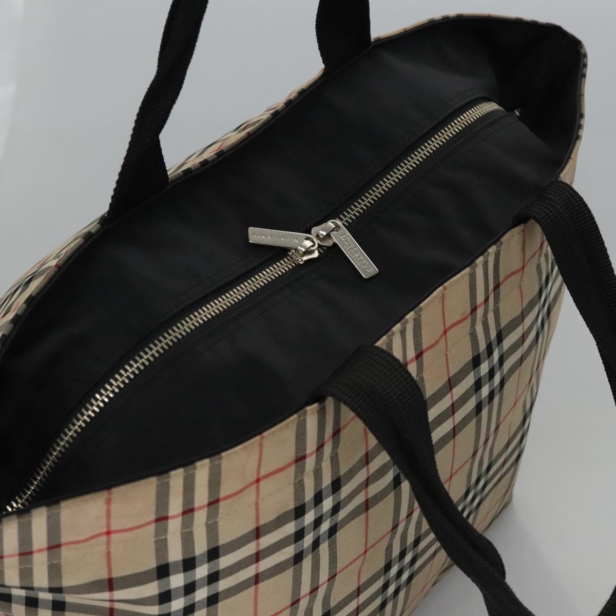 Burberry Nova Check Tote Nylon, BEIGE, NYLON, Tote bag