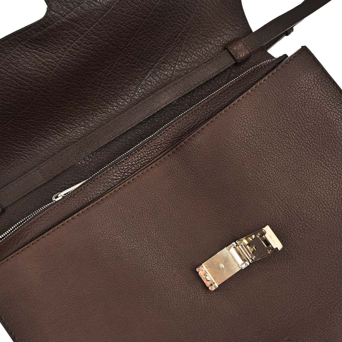 Loewe Leather Briefcase Leather, BROWN, LEATHER, Briefcase
