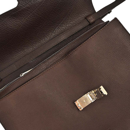 Loewe Leather Briefcase Leather, BROWN, LEATHER, Briefcase