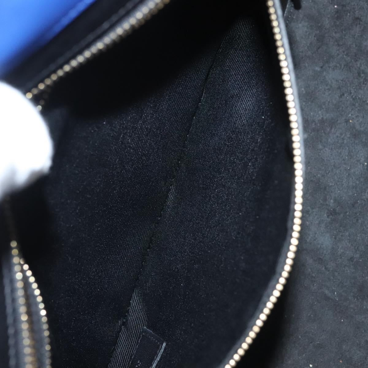 Saint Laurent Multicolor Rive Gauche Cabas Leather, BLUE, LEATHER, Handbag