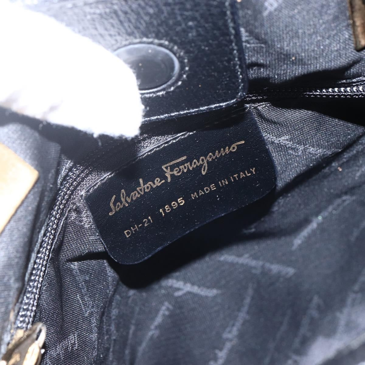 Salvatore Ferragamo Tote Bag Canvas, Black, Canvas, Tote Bag