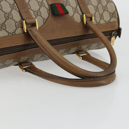 Gucci Vintage Web Sherry Line Handbag Micro GG Canvas, Beige, Canvas, Handbag