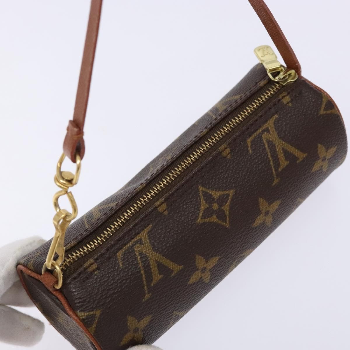 Louis Vuitton Papillon Pochette Monogram Canvas, BROWN, CANVAS, Handbag