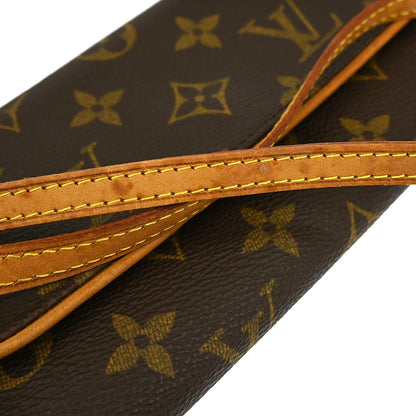 Louis Vuitton Twin Handbag Monogram Canvas, BROWN, CANVAS, Clutche & pouche