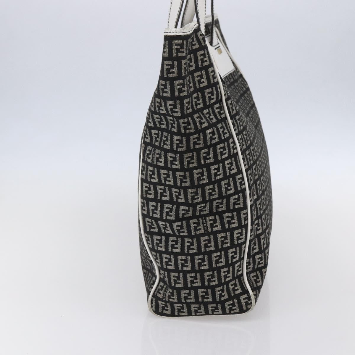 Fendi Zucca Tote bag Canvas, BLACK, CANVAS, Tote bag