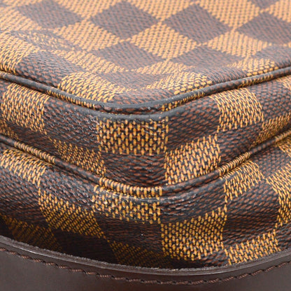Louis Vuitton Naviglio Handbag Damier, Brown, Canvas, Shoulder Bag