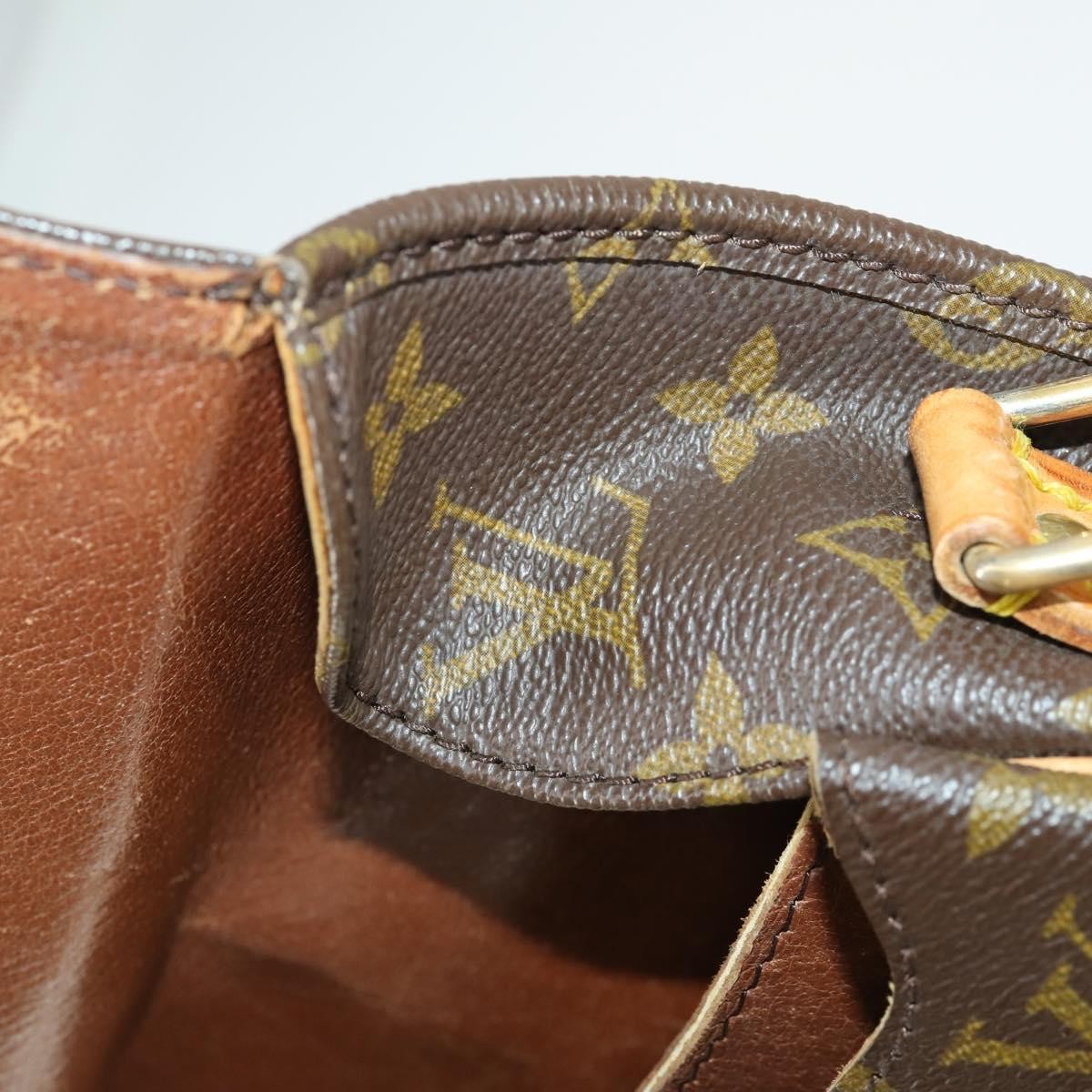 Louis Vuitton Cartouchiere Handbag Monogram Canvas, BROWN, CANVAS, Shoulder bag