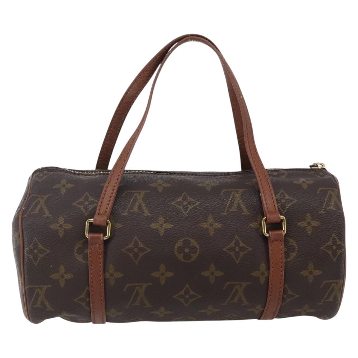 Louis Vuitton Papillon Handbag Monogram Canvas, BROWN, CANVAS, Handbag
