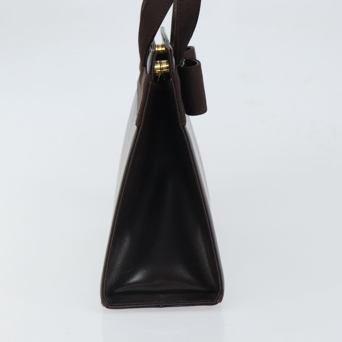 Salvatore Ferragamo Convertible Vara Bow Tote Leather, BROWN, LEATHER, Handbag