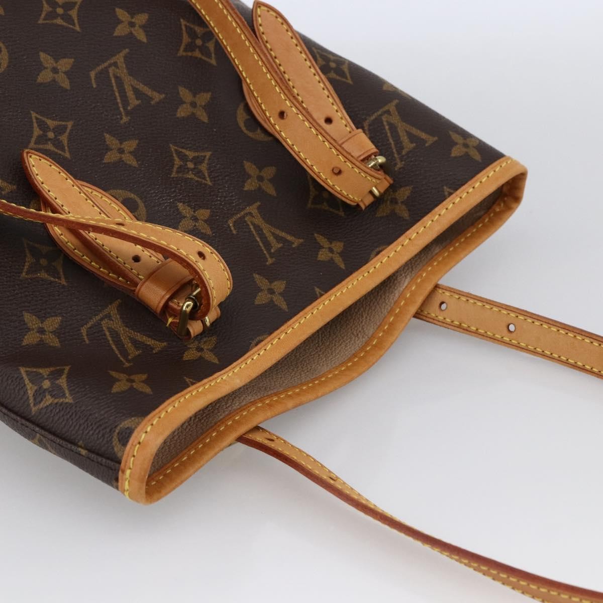 Louis Vuitton Bucket Bag Monogram Canvas, BROWN, CANVAS, Shoulder bag