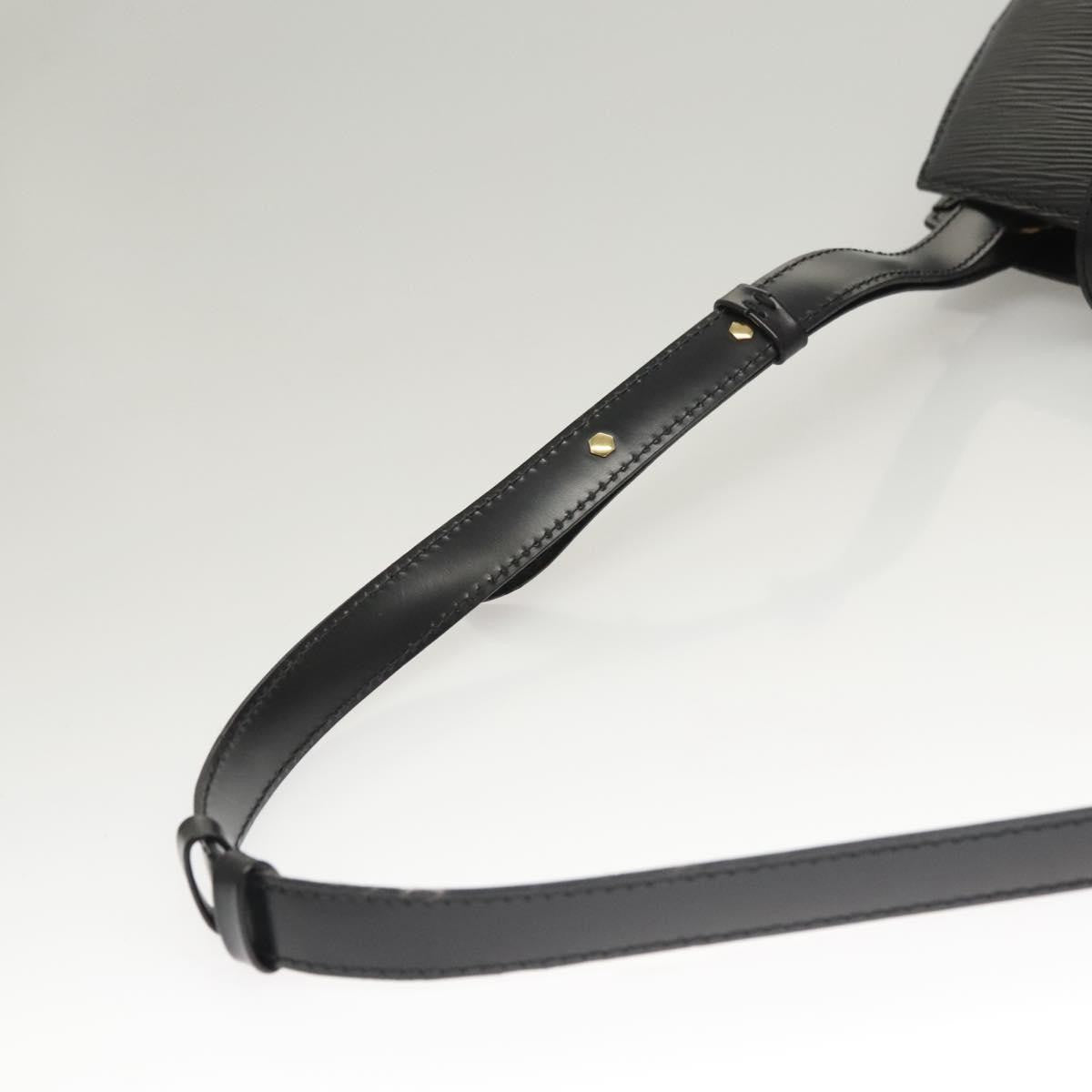 Louis Vuitton Cluny Shoulder Bag Epi Leather, BLACK, LEATHER, Shoulder bag