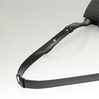 Louis Vuitton Cluny Shoulder Bag Epi Leather, BLACK, LEATHER, Shoulder bag