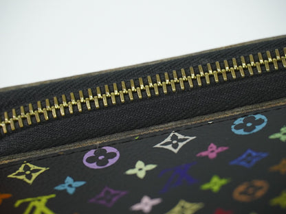 Louis Vuitton Zippy Wallet NM Monogram Multicolor Canvas, BLACK, CANVAS, Wallets