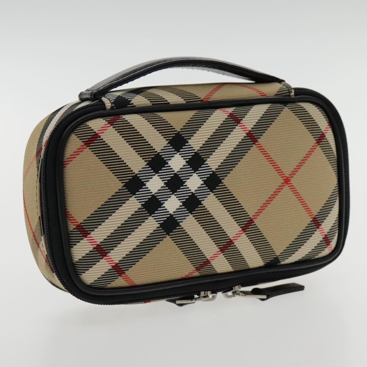 Burberry Nova check Pochette Nylon, BEIGE, NYLON, Clutche & pouche