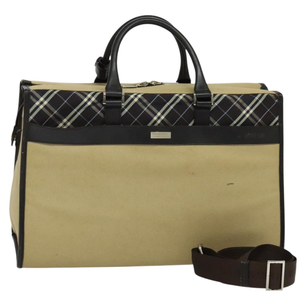 Burberry Blue Label Tote Bag Canvas, BEIGE, CANVAS, Tote bag